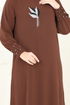 الفستان بني 3077HBS856-MS - Thumbnail
