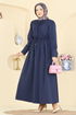 Dress 3079KTR750-MS Light Navy Blue - Thumbnail