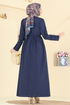Dress 3079KTR750-MS Light Navy Blue - Thumbnail