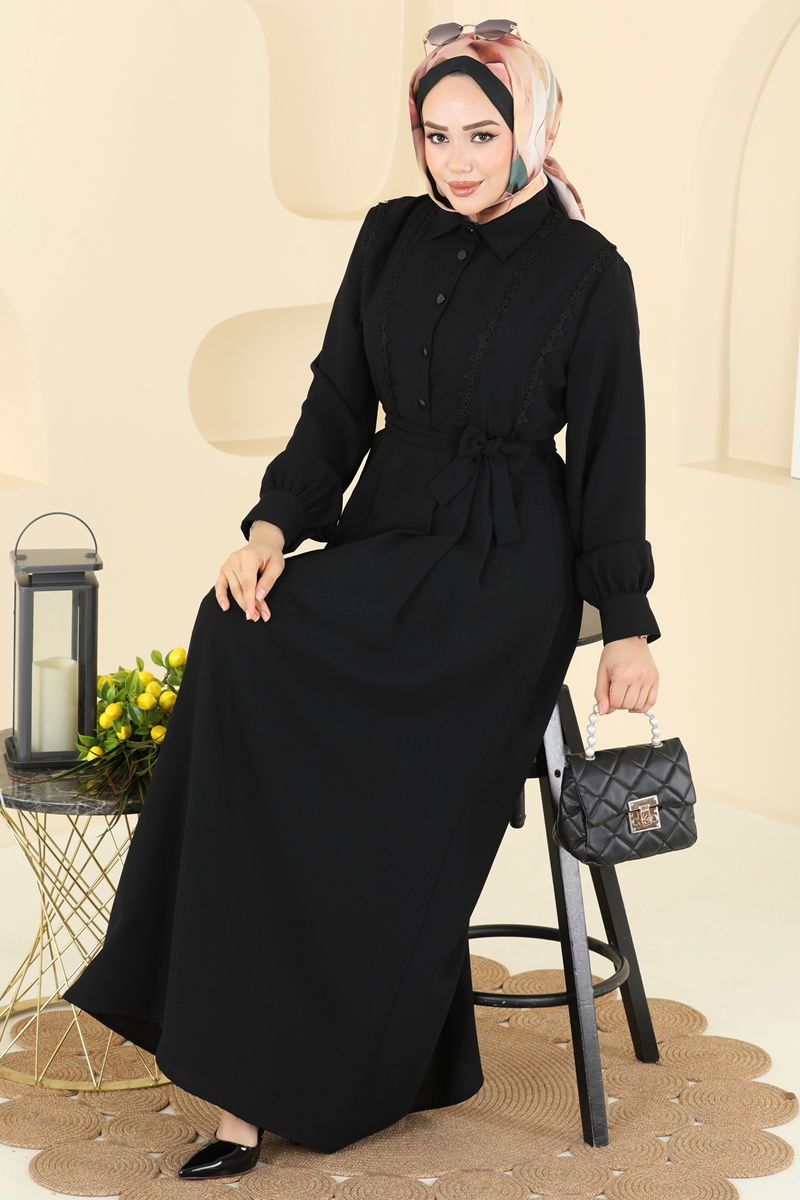 الفستان أسود 308ASN888-MS