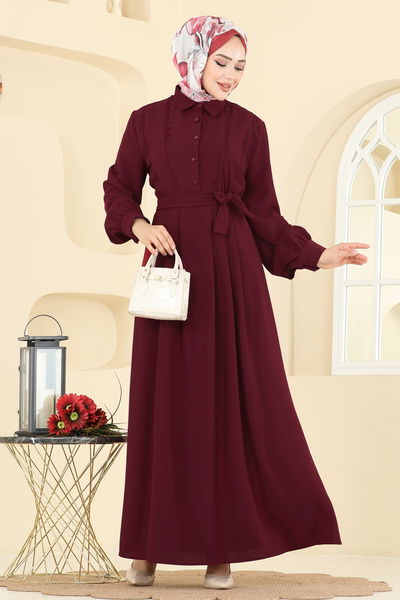A.S.N. - Dress 308ASN888-MS Burgundy - 411846