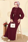 A.S.N. - Dress 309ASN888-MS Burgundy