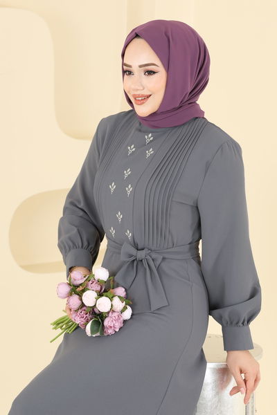 A.S.N. - الفستان رمادي 309ASN888-MS - 411782