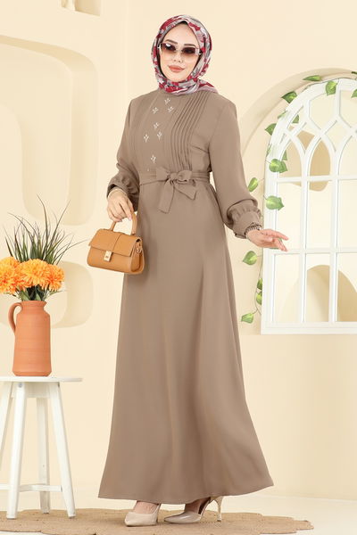 A.S.N. - الفستان بيج 309ASN888-MS - 411773