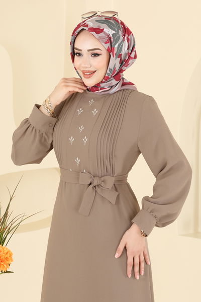 A.S.N. - الفستان بيج 309ASN888-MS - 411775