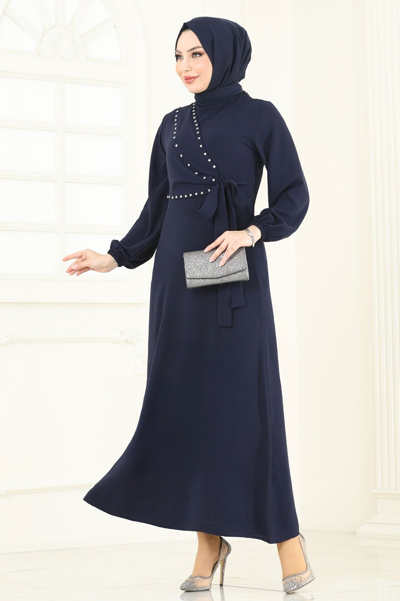 Dress 310HBS856-MS Navy Blue