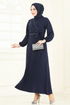 Dress 310HBS856-MS Navy Blue - Thumbnail