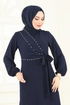 Dress 310HBS856-MS Navy Blue - Thumbnail