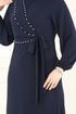 Dress 310HBS856-MS Navy Blue - Thumbnail