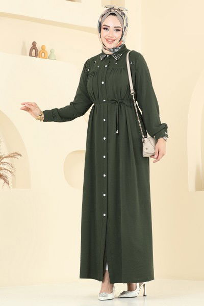 H.B.S. - Dress 3141HBS856-MS Khaki