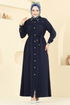 Dress 3141HBS856-MS Navy Blue - Thumbnail