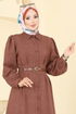 Dress 3159HBS856-MS Brown - Thumbnail