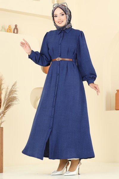 H.B.S. - Dress 3159HBS856-MS Navy Blue