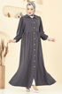 الفستان رمادي غامق 315HBS856-MS - Thumbnail
