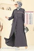 الفستان رمادي غامق 315HBS856-MS - Thumbnail