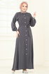 الفستان رمادي غامق 316HBS856-MS - Thumbnail