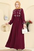Dress 317ASN888-MS Burgundy - Thumbnail