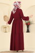 Dress 318ASN888-MS Burgundy - Thumbnail