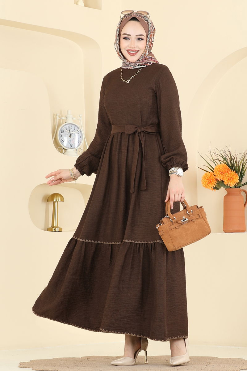 Dress 3253HBS856-MS Dark Brown