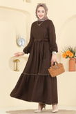 H.B.S. - Dress 3253HBS856-MS Dark Brown