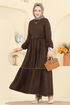 Dress 3253HBS856-MS Dark Brown - Thumbnail