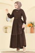 الفستان بني غامق 3253HBS856-MS - Thumbnail
