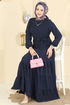 Dress 3262HBS856-MS Navy Blue - Thumbnail