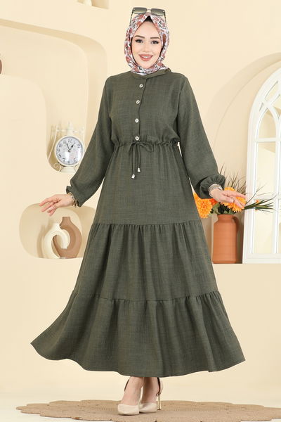 H.B.S. - Dress 3263HBS856-MS Khaki - 424814