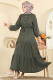 H.B.S. - الفستان اخضر عفني 3263HBS856-MS