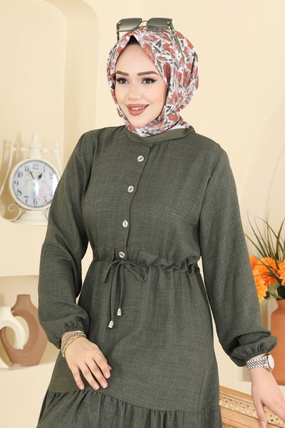 H.B.S. - الفستان اخضر عفني 3263HBS856-MS - 424813