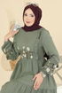 الفستان أخضر عشبي 327ASN888-MS - Thumbnail