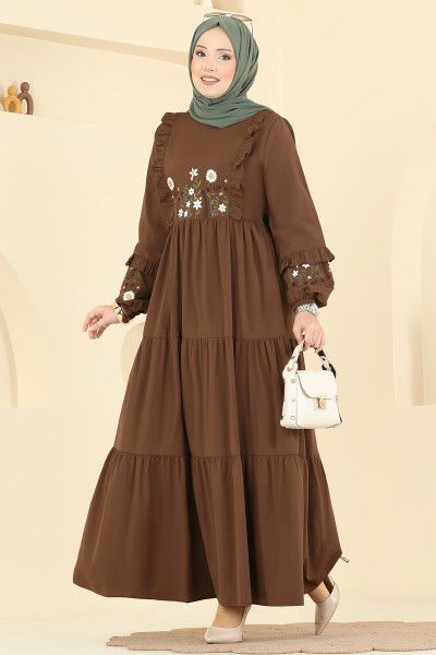 A.S.N. - Dress 327ASN888-MS Brown