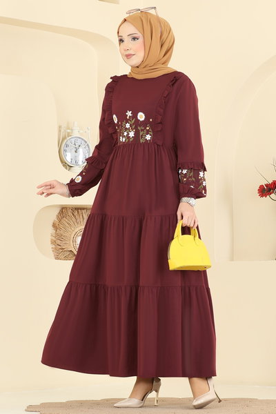 A.S.N. - Dress 327ASN888-MS Burgundy - 427323