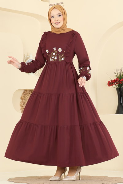 A.S.N. - Dress 327ASN888-MS Burgundy - 427324