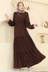 Dress 3300BLU797-MS Brown - Thumbnail