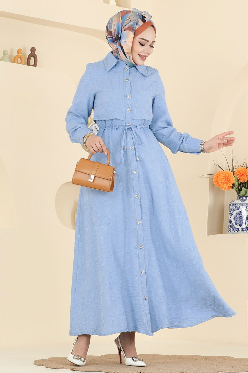 Dress 3307BLU797-MS Baby Blue
