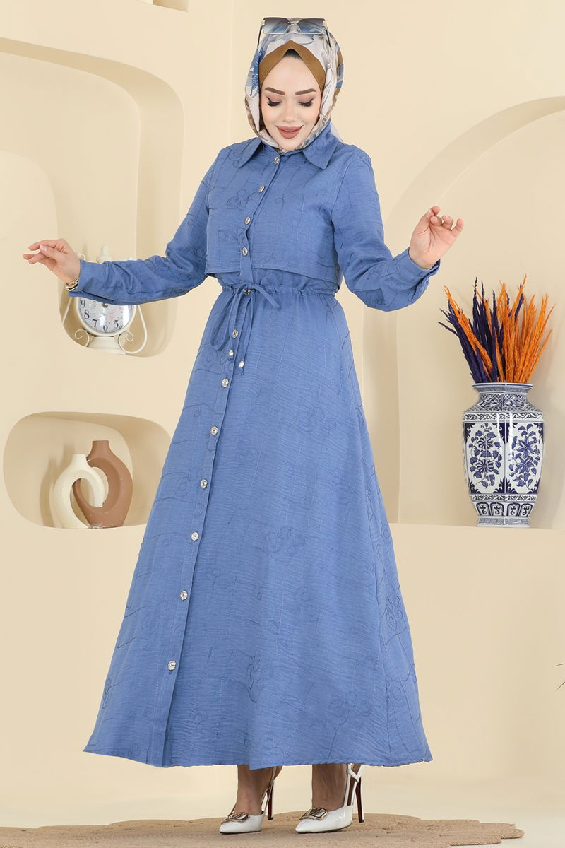 Dress 3307BLU797-MS Indigo