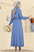 الفستان ازرق 3307BLU797-MS - Thumbnail