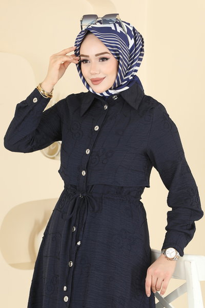 B.L.U. - Dress 3307BLU797-MS Navy Blue - 426469