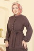 Dress 3322BLU797-MS Brown - Thumbnail