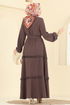 Dress 3322BLU797-MS Brown - Thumbnail