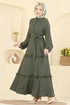 Dress 3322BLU797-MS Khaki - Thumbnail