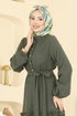 Dress 3322BLU797-MS Khaki - Thumbnail