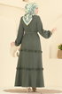 Dress 3322BLU797-MS Khaki - Thumbnail