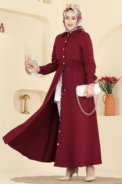 B.L.U. - Dress 3327BLU797-MS Burgundy - 425271