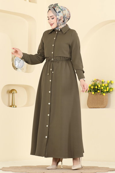 B.L.U. - Dress 3327BLU797-MS Khaki - 425378