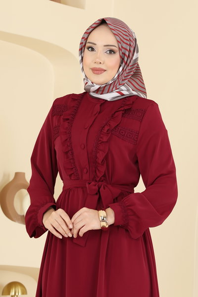 A.S.N. - Dress 332ASN888-MS Burgundy - 427436