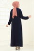 Dress 3401UZ662-MS Navy Blue - Thumbnail