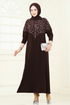 Dress 3402UZ662-MS Brown - Thumbnail