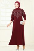 U.Z. - Dress 3402UZ662-MS Burgundy